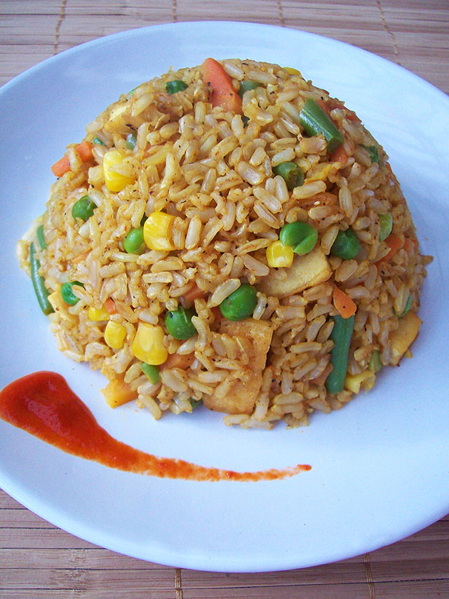 Spicy Vegan Fried Rice