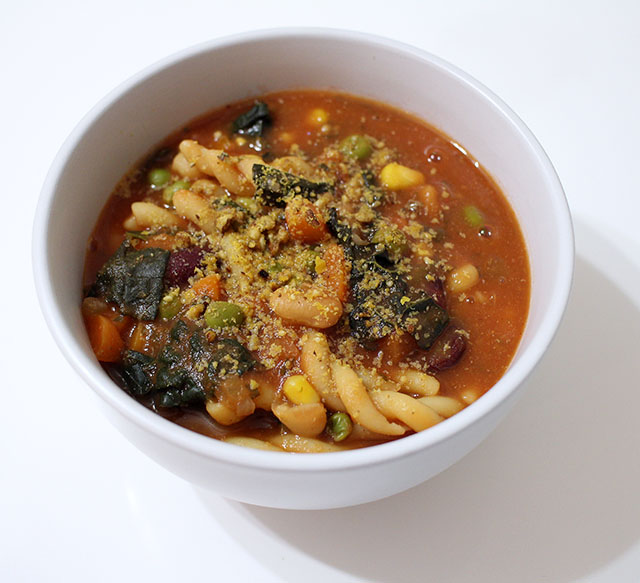 Easy Minestrone Soup - VeganPetite.com