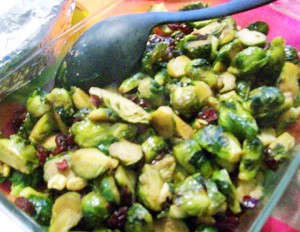 Vegan Thanksgiving Brussels Sprouts