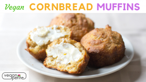 Vegan cornbread muffins - easy vegan cornbread recipe