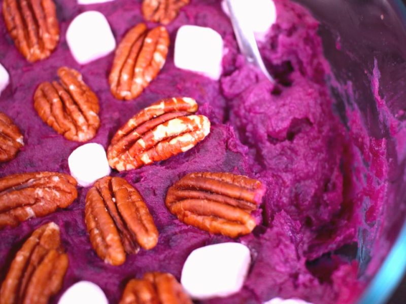 purple sweet potato mash
